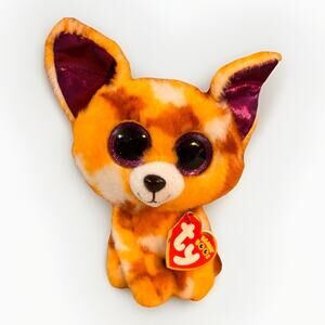 Ty Beanie Boos Pablo Chihuahua Dog Plush Purple Eyes 6” w/ Tag Birthday 6/21
